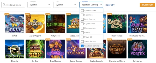 Yggdrasil games v online casine zdarma