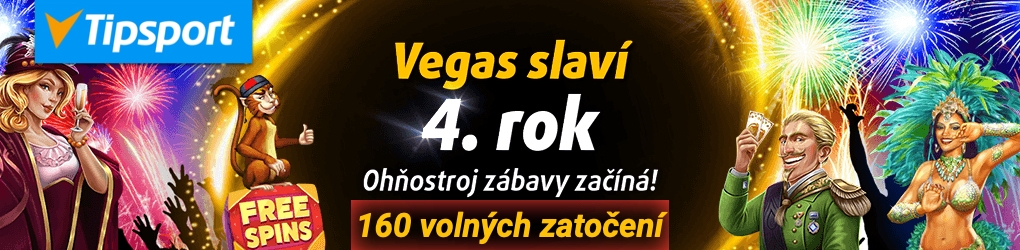 Chance Vegas 160 free spins zdarma